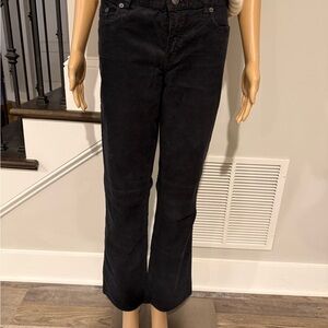 J. Crew Women's Bootcut Black Corduroy Jeans
